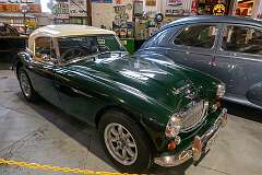An Austin Healey 3000 Mk III, a British sports car built between 1964 and 1966; it was the final edition of the famous 3000, with a 3-litre BMC C-Series engine.