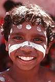 Townsville, Queensland, Australia, 1988 - A boy of the dance group “Wakka Wakka” from Cherbourg.