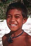 Anuta, Temotu, Solomon Islands, 1983 - A Polynesian boy from remote eastern Solomons.