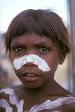 Borroloola, NT, Australia, 1981 - An Aboriginal boy in a cultural dance.