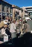 Men fetching water from a well on a street in the town of Ghazni, eastern Afghanistan.