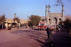View of Masjid-e-Jami, or Friday Mosque, one of the finest islamic buildings in the world. It was built in 1498 and has been restored since 1943.