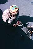 A young Kabuli shoeshine boy. Life is tough for many children who have to earn their keep from an early age.