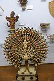 A bamboo peacock sculpture, of the tribal Garo people, in the Don Bosco Centre for Indigenous Cultures, Shillong.