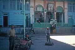 In front of a small mosque in Gorgan, Golestan's capital.