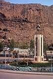 A statue of the Shah, Reza Pahlevi, on Shesham E. Bahman Square in Maku, the capital of West Azerbaijan Province.