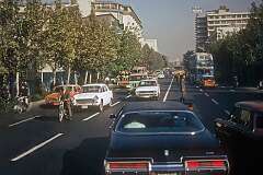 Along Ferdowsi Avenue, central Tehran.