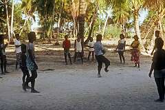 Ball game in Kariatebike village.