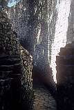 A passage in Great Zimbabwe, capital of the BaKalanga Kingdom of Zimbabwe, that existed around 1000–1450.