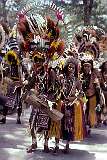 Port Moresby, Papua New Guinea, 1988 - The dance group from Moale village at the Hiri Moale Festival.