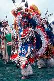 Window Rock, Arizona, USA, 1980 - A Native American “Fancy” dancer at the Navajo Fair.