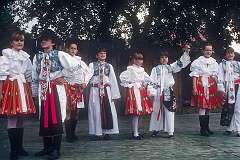Strážnice, Moravia, Czechia, 1989 - Boys and girls from Strážnice, at the Children's Folklore Festival.