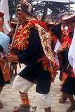 Tarabuco, Bolivia, 2000 - Flute playing in the Pujllay festival.