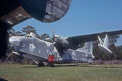 A Martin P-5 Marlin, a twin-piston engined flying boat that entered service in 1951.