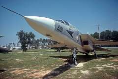 A North American (Rockwell) A-5 Vigilante, a carrier-based supersonic bomber designed for the United States Navy.