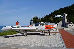 A Cessna T-37C Tweet, a small, economical twin-engine jet trainer aircraft.