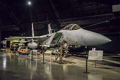 A McDonnell Douglas F-15A Eagle, a twin-engine, high-performance, all-weather air superiority fighter.