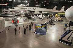 The North American XB-70A Valkyrie, conceived in the 1950s as a high-altitude, nuclear strike bomber that could fly at Mach 3.