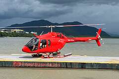 A Bell 505 Jet Ranger X, a light helicopter, first shown in 2013 as the Bell SLS (Short Light Single).