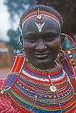 Maralal, Kenya, 1973 - A young Samburu woman.