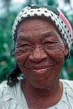 Owia, Saint Vincent, 1980 - An indigenous Carib woman.