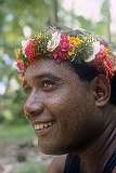 Pulowat, Chuuk State, Micronesia, 1990 - A man from Pulowat atoll.