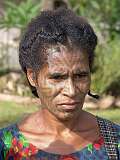 Orotoaba, Oro, Papua New Guinea, 2006  - A woman with traditional tattoos in a village near Tufi Bay.