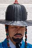 Seoul, Korea, 2014 - A guard in Joseon period costume at Gyeongbokgung Palace.