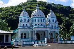 Nua, Tutuila, American Samoa, 2013 - The elaborate church in the village of Nua, on the south west coast of Tutuila.