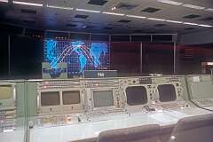Mission Control in the Lyndon B. Johnson Space Center (JSC), Houston, Texas, 1980.