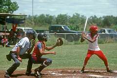 Katherine, NT, Australia, 1983 - Baseball match of Barunga School students.