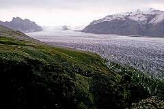 Öræfajökull, Austurland, Iceland - The Öræfajökull glacier, on the southernmost spur of the Vatnajökull glacier.