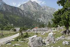 Valbona, Tropoje, Albania - The village of Valbona in the Albanian Alps (Alpet Shqiptare) in the north-east of the country.
