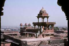 Fatehpur Sikri, Uttar Pradesh, India - Panch Mahal (Five Level Palace) in Fatehpur Sikri, the political capital the Mughal Empire from 1571 to 1585.